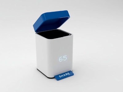 office design, share trashcan social networking